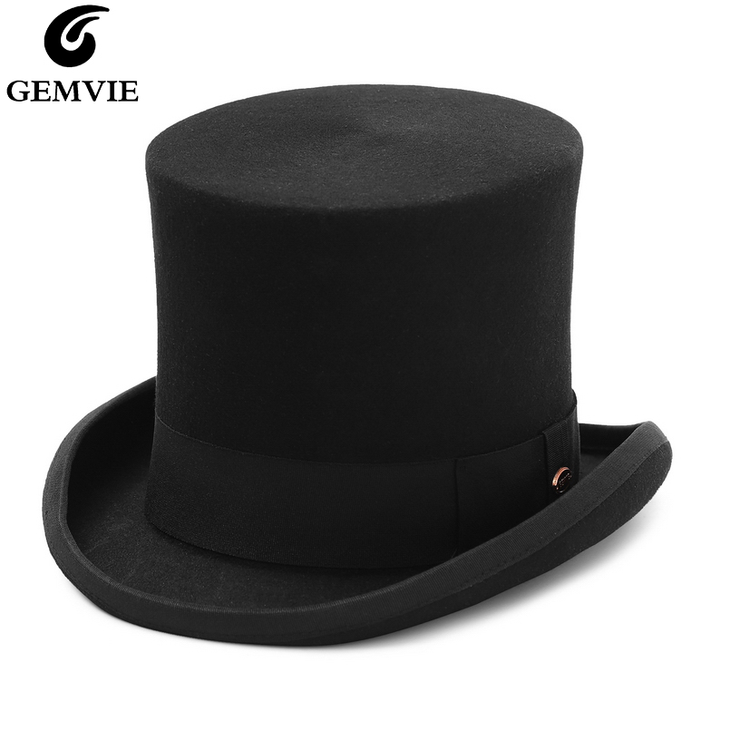 Fedora Hat Wool - GEMVIE, sombrero de fieltro de lana