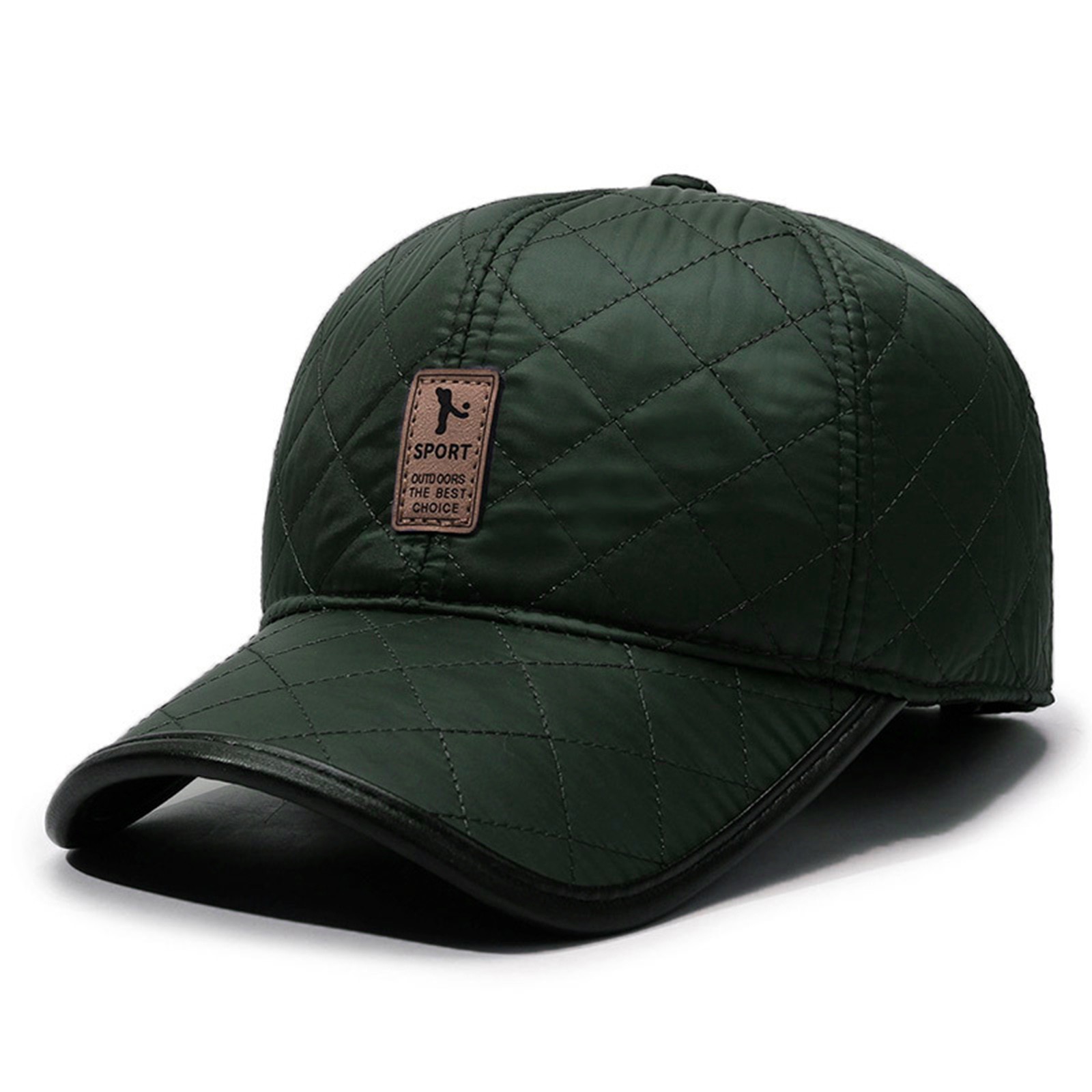 Winter Trapper Hat - Gorra de béisbol de PU para