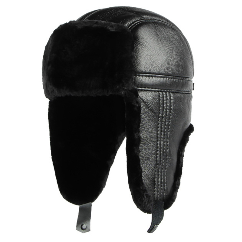 HT4002-Sombrero ruso de cuero  - Winter Trapper Hat reseña y precio
